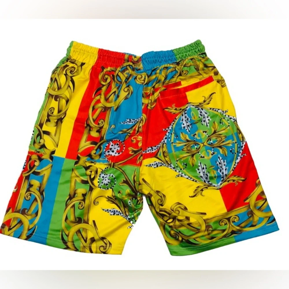 Genuine Embellished Swim Short Set Style# GN1604 Color: Multi